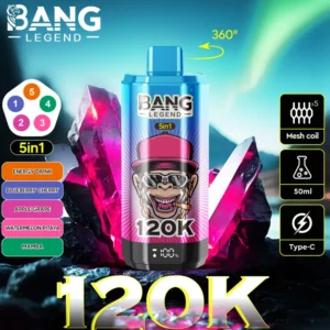 Puff 120k Bang Legend 120000 Puffs Disposable Vape 5 in 1 Flavors EU Warehouse #1