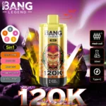 Puff 120k Bang Legend 120000 Puffs Disposable Vape 5 in 1 Flavors EU Warehouse #3