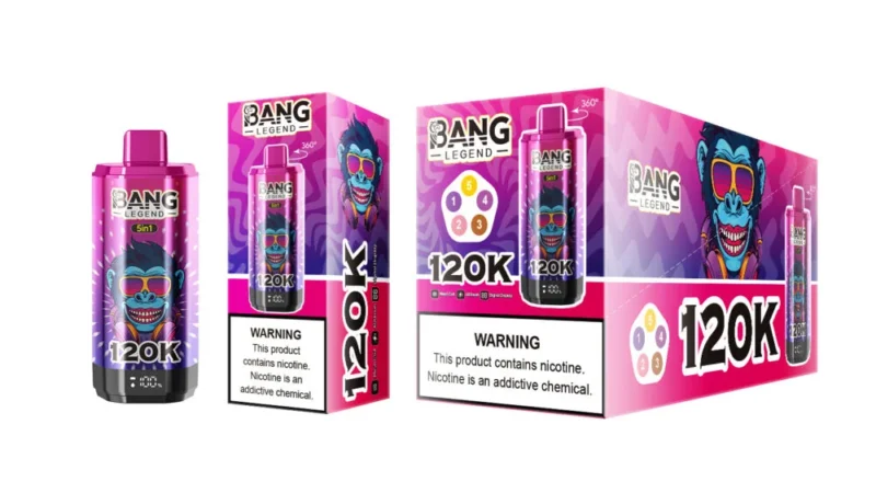Puff 120k Bang Legend 120000 Puffs Disposable Vape 5 in 1 Flavors EU Warehouse #7
