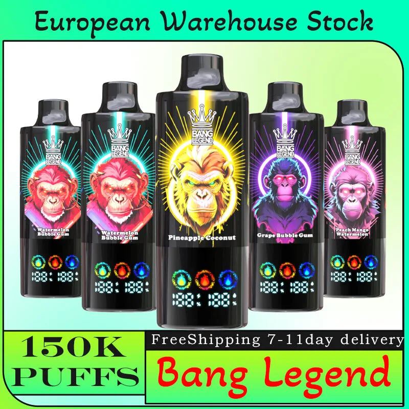 Puff 150k Bang Legend 150000 Puffs Disposable Vape 6 in 1 Flavors EU Warehouse #1 Puff 150k Bang Legend 150000 Puffs Disposable Vape 6 in 1 Flavors EU Warehouse #1