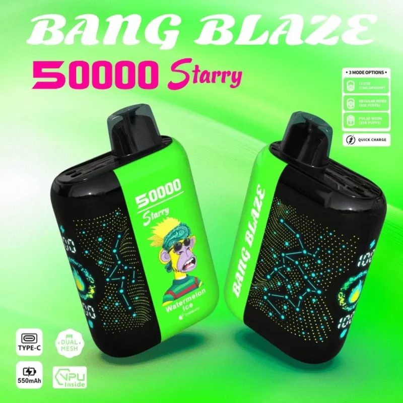 Puff 50k Bang Blaze Starry 50000 Puffs Disposable Vape 3 Mode Options-watermelon.jpg