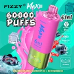 Puff 60k Fizzy Max lll 60000 Puffs Disposable Vape 6 in 1 Flavors LED Display EU Warehouse-strawberry-kiwi-blueberry-ice-watermelon-ice.jpg