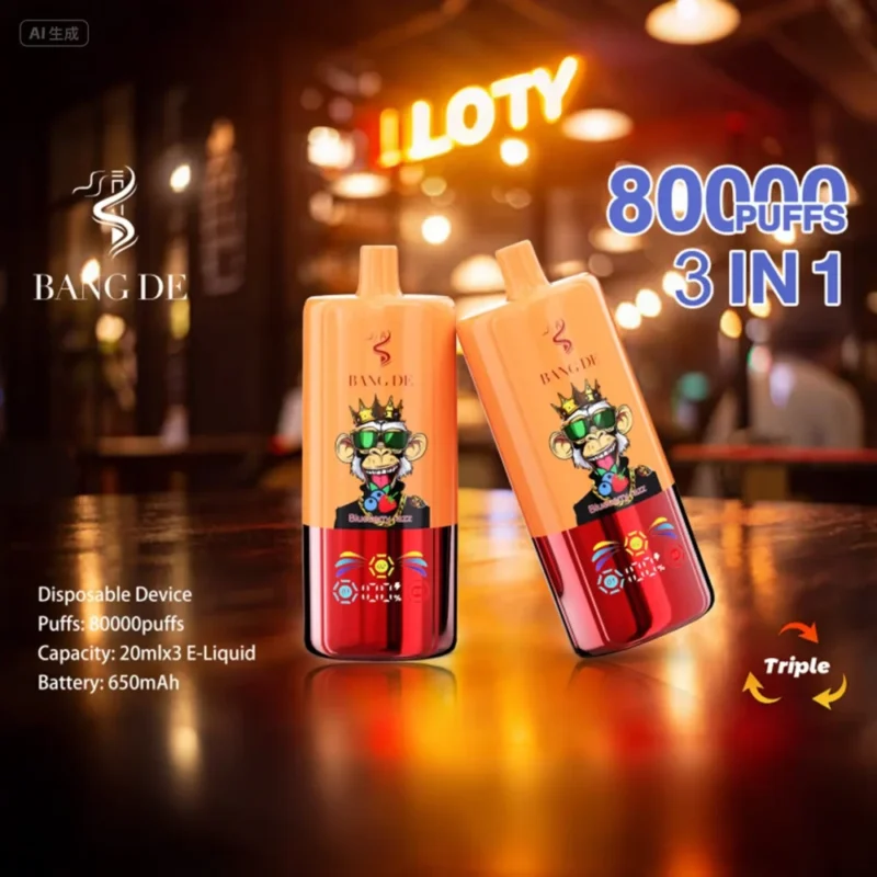 Puff 80k Bang DE 80000 Puffs Vape jetable 3 saveurs ajustables-blueberry-razz-strawberry-banana-pineapple-coconut-1.jpg