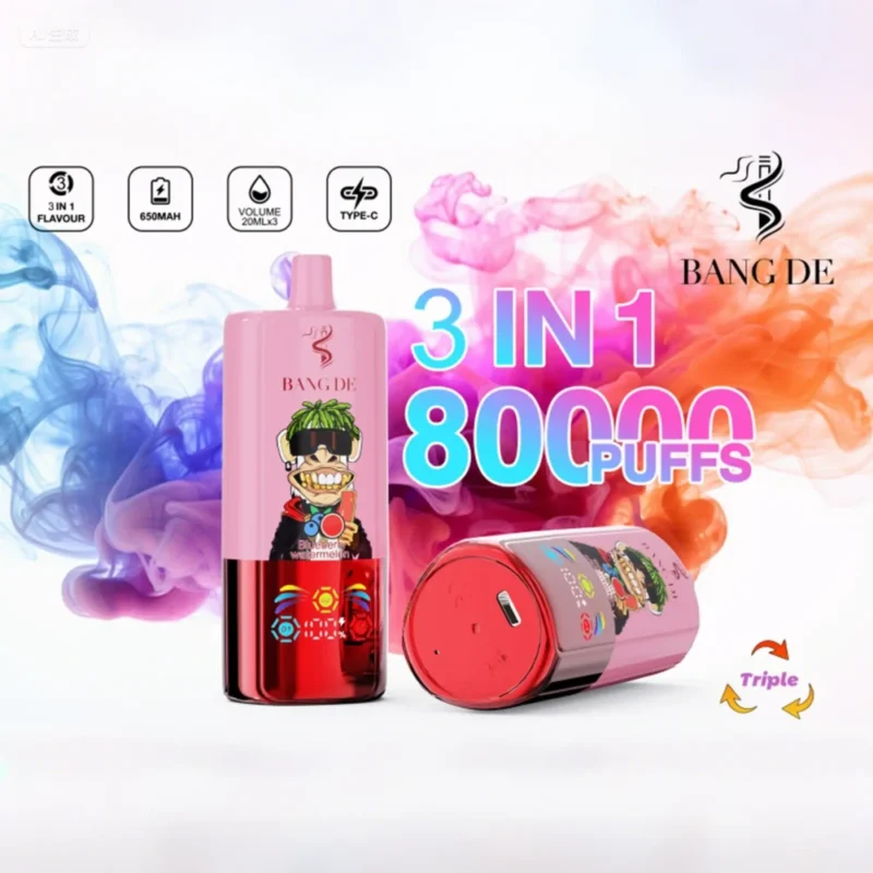 Puff 80k Bang DE 80000 Puffs Vape jetable 3 arômes ajustables-blueberry-watermelon-kiwi-passion-fruit-guava-watermelon-bubble-gum-1.jpg