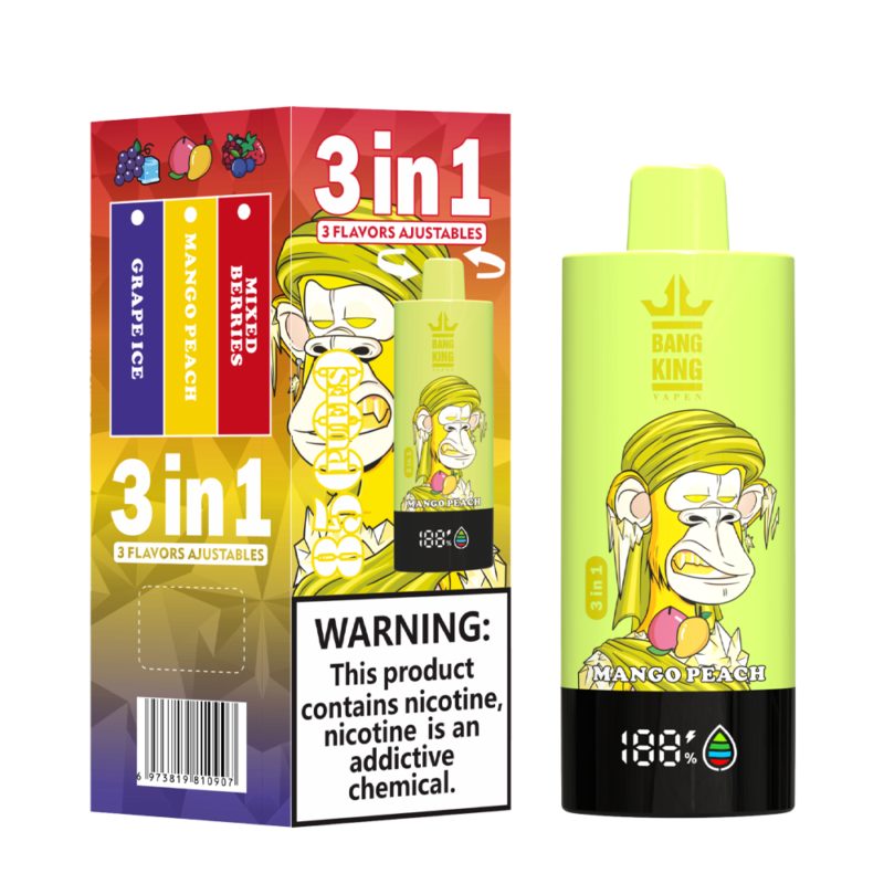 Puff 85k Bang King 85000 Puffs Disposable Vape 3 in 1 Flavors-mixed-berries-mango-peach-grape-ice.png
