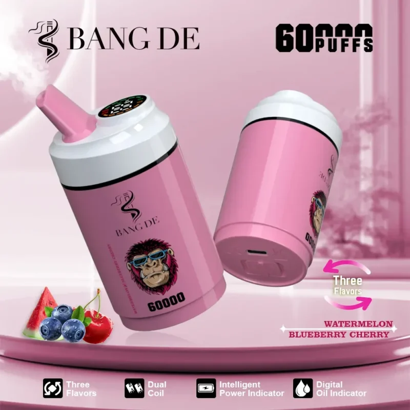 Vape 60k Bang DE 60000 Puffs Vape jetable 3 IN 1 Flavors Mini-watermelon-ice-blueberry-cherry.jpg