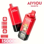 150k Vape Waspe Aiviou 150000 6 in 1 - Strawberry Watermelon & Juicy Peach Ice & Triple Berry Ice