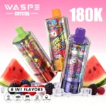 180k Vape Waspe Crystal 180K 8 in 1 Flavors E Cigarette