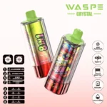 180k Vape Waspe Crystal 180K 8 in 1 Flavors E Cigarette - BLACKBERRY ICE & DOUBLE APPLE & BLACK DRAGON ICE & STRAWBERRY KIWI (3)