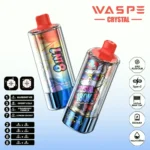180k Vape Waspe Crystal 180K 8 in 1 Flavors E Cigarette - BLUEBERRY ICE & CHERRY COLA & STRAWBERRY VANILLA & LEMON CHERRY (2)