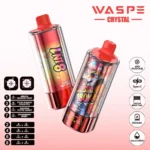 180k Vape Waspe Crystal 180K 8 in 1 Flavors E Cigarette - MELON PASSION FRUIT & SOUR MANGO PINEAPPLE & BANANA TOFFEE CANDY & STRAWBERRYBERRY (3)