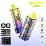 180k Vape Waspe Crystal 180K 8 in 1 Flavors E Cigarette - MIXED BERRIES & LEMON LIME & BLUEBERRY RASPBERRY & GREEN APPLE (3)