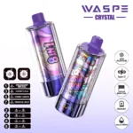 180k Vape Waspe Crystal 180K 8 in 1 Flavors E Cigarette - STRAWBERRY RED BULL & CHERRY COLA& CHERRY LEMON & TROPICAL FRUIT (3)