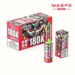180k Vape Waspe Crystal 180K 8 in 1 Flavors E Cigarette - WATERMELON ICE & LEMON LIME & SOUR MANGO ICE & KIWI MELON ICE