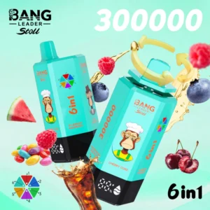 Puff 300k Bang Leader 300000 Puffs Disposable VaBang Leader 300000 - cherry coke&blueberry raspberry&black dragon ice &rainbow candy&fuji ice &watermelon sour peach