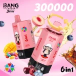 Puff 300k Bang Leader 300000 Puffs Disposable Vape - Rainbow Candy&Cherry Cola Ice&Love 666&Mango Ice&Blueberry Cotton Candy&Peach Ice