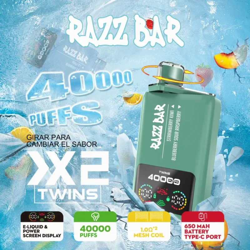 Razz Bar 40000 Razz Bar 40K Crystal Vape EU Warehouse (4)