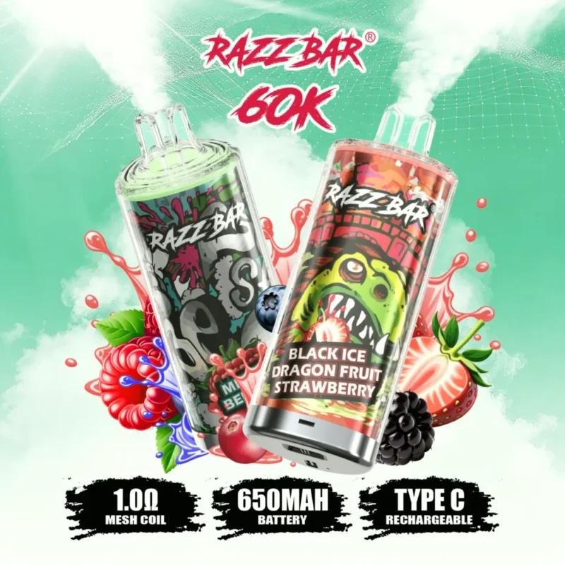 Razz Bar 60000 60k Puffs Disposable Vape Device