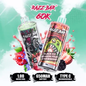 Razz Bar 60000 Razz Bar 60k Vape Crystal – Explosive Flavor That Lasts EU Warehouse  (3)