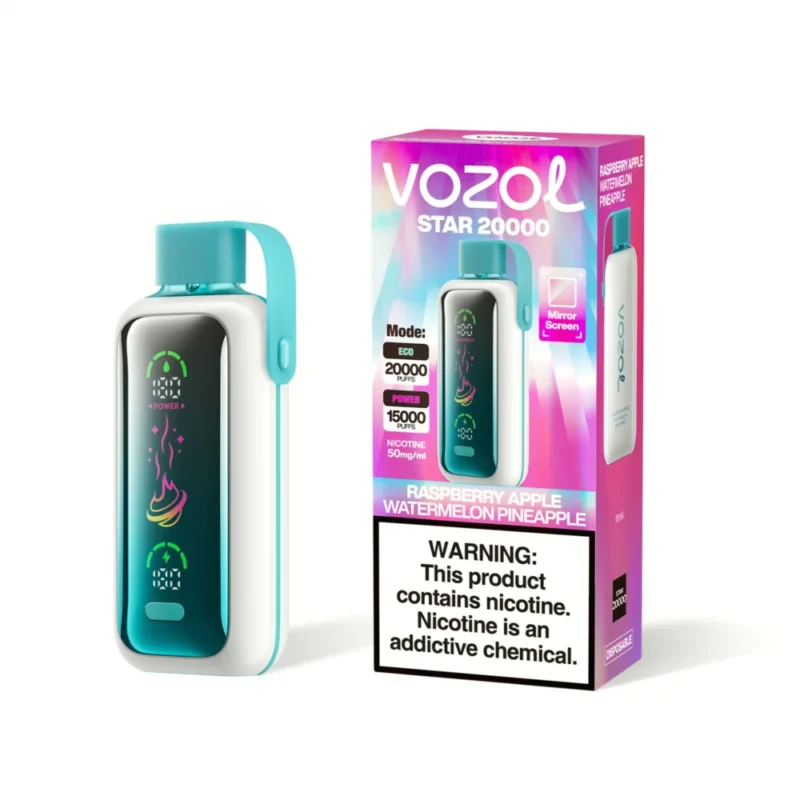 VOZOL Star 20000 20K Puffs Disposable Vape - Raspberry Apple Watermelon Pineapple