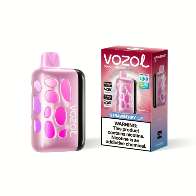 Vozol Rave 40k 40000 Puffs Disposable Vape - Strawberry Ice #3