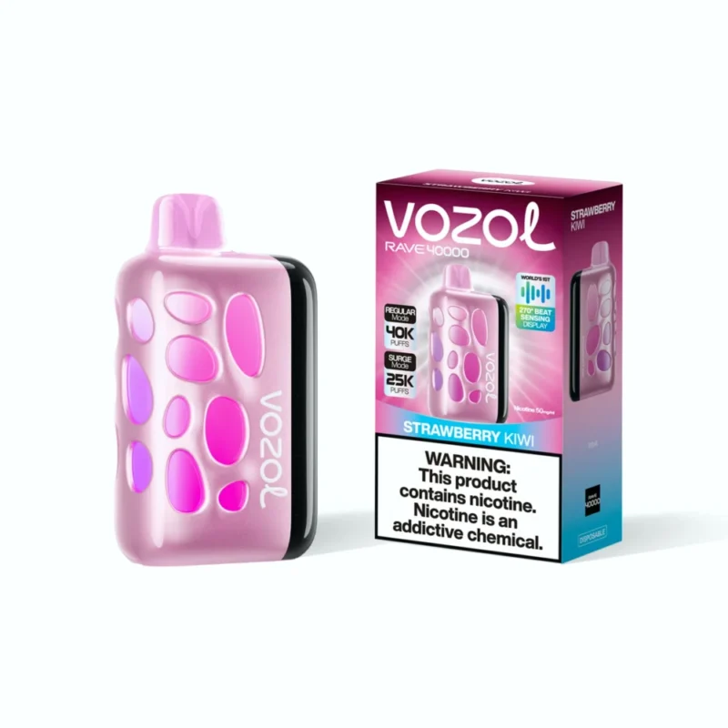 Vozol Rave 40k 40000 Puffs Disposable Vape - Strawberry Kiwi #3