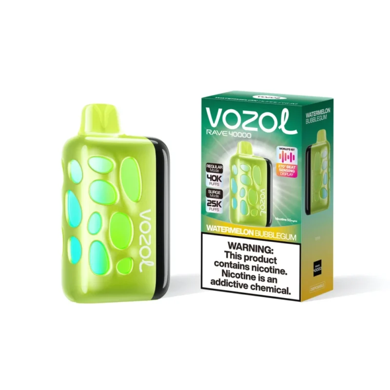 Vozol Rave 40k 40000 Puffs Disposable Vape - Watermelon Bubblegum #3