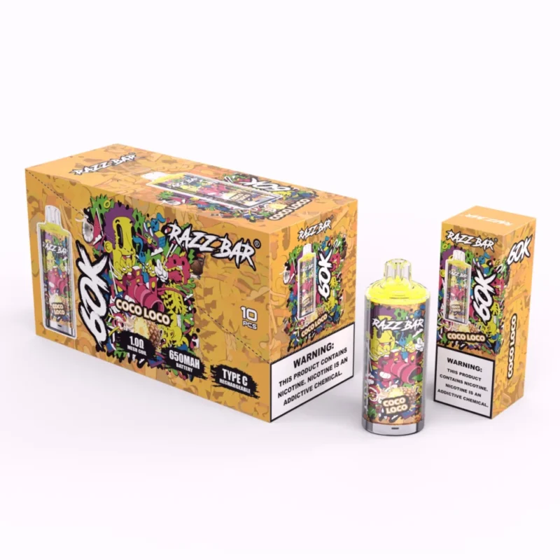 Razz Bar 60000 Puffar Coco Loco Disposable Vape Device