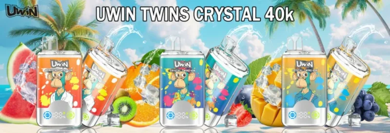 Uwin RandM Crystal Twins 40000 40k Puffs (2)