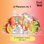 Uwin RandM Crystal Twins 40000 40k Puffs - Strawberry Banana & Love 66