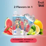 Uwin RandM Crystal Twins 40000 40k Puffs - Strawberry Watermelon & Lemon Lime