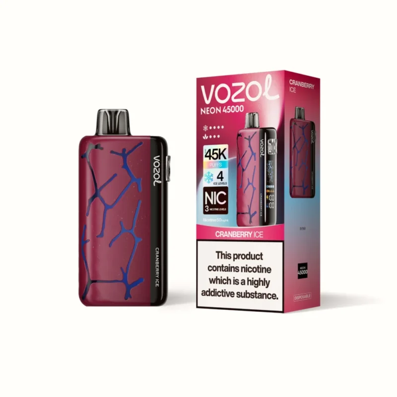 VOZOL Neon 45k Vape - CRANBERRY ICE