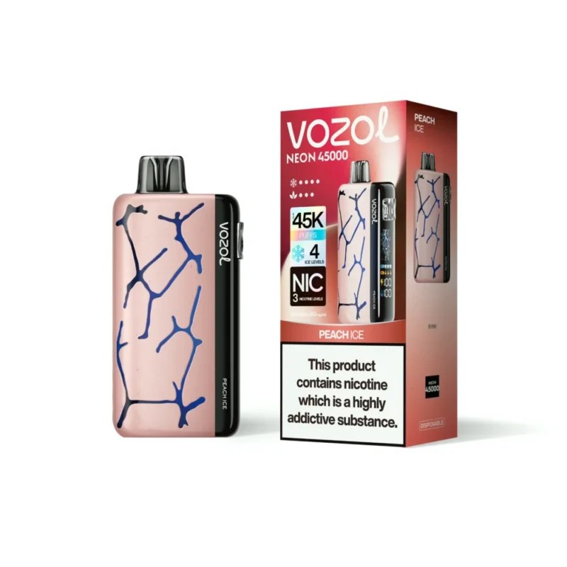 VOZOL Neon 45k Vape - PEACH ICE