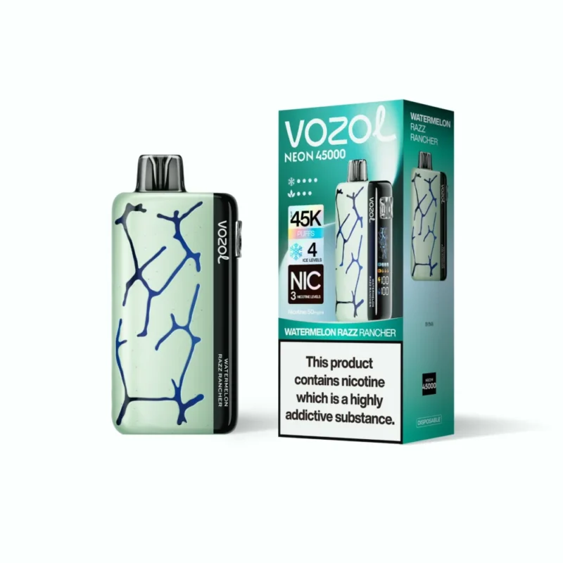 VOZOL Neon 45k Vape - WATERMELON RAZZ RANCHER