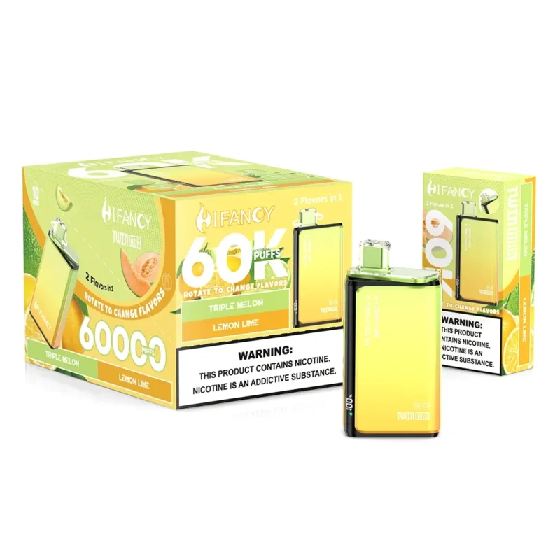 Hifancy Twin Max 60000 Puffar Lemon Lime × Triple Melon Disposable Vape Device