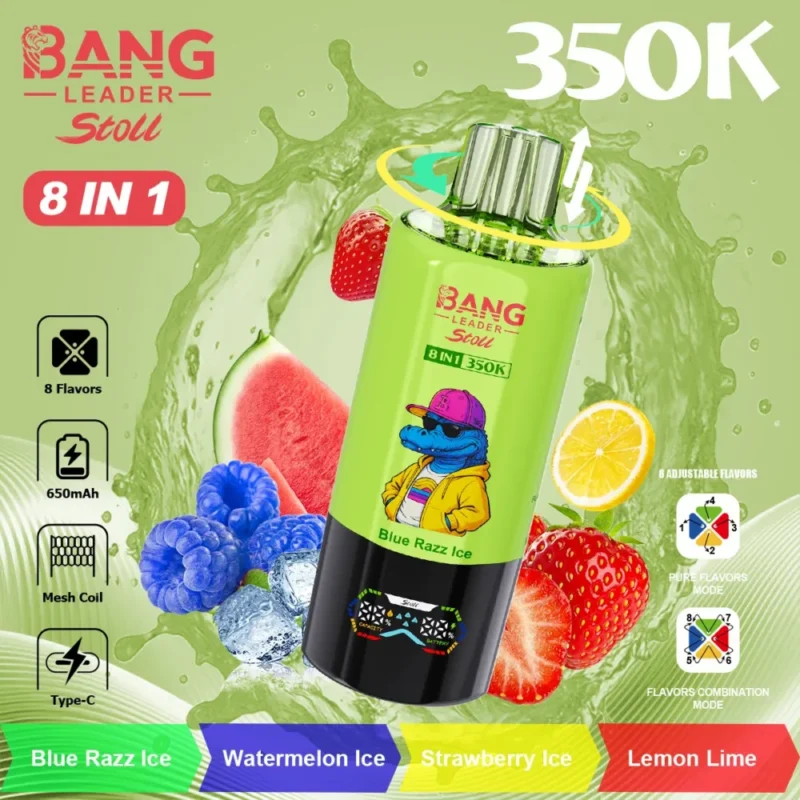 Puff 350k Bang Leader 350000 Puffs-Baya + Fruta helada + Fruta mixta cítrica helada