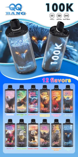 QQ BANG 100K 100000 Puffs - flavors list