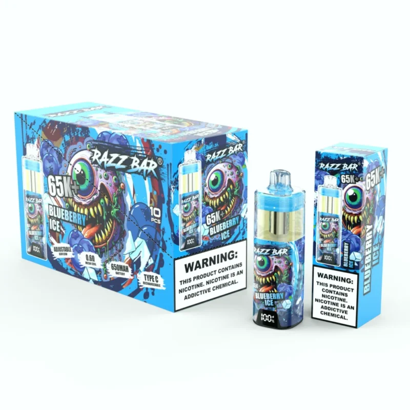 Razz Bar 65000 65k puffs - Hielo de arándano