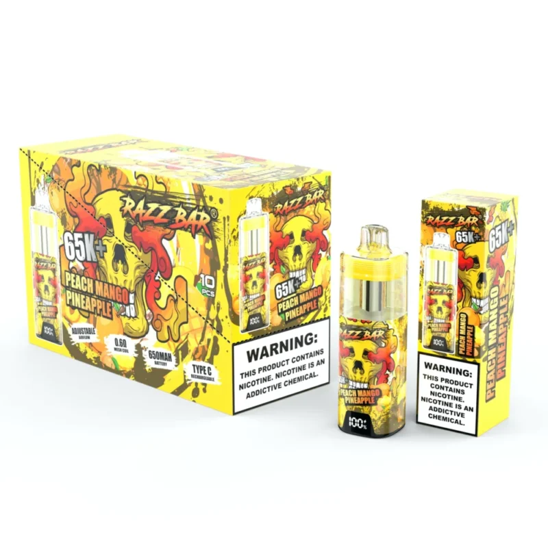 Razz Bar 65000 65k puffs - Melocotón mango piña