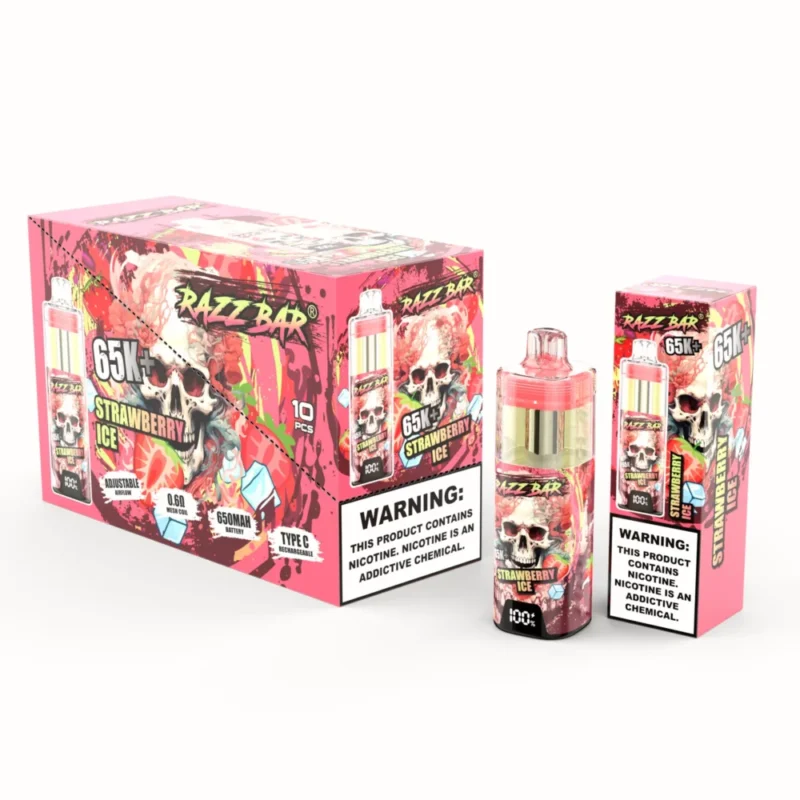 Razz Bar 65000 65k puffs - Fresa helada