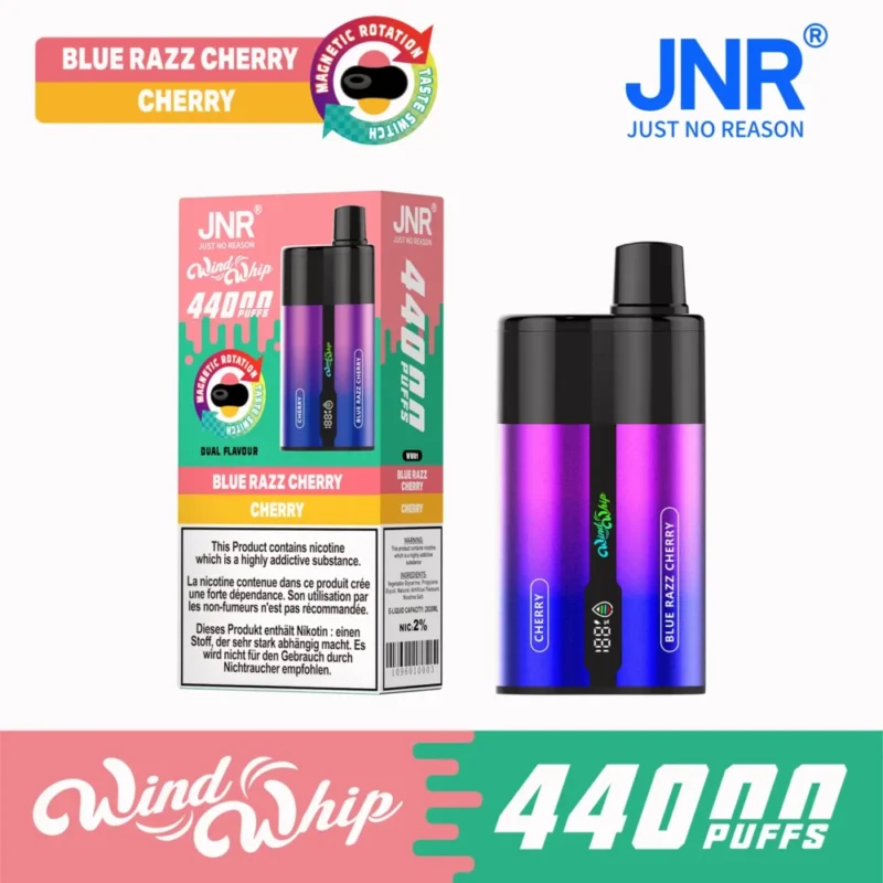 jnr wind whip 44000 44k puff-Blue Razz Cherry Cherry