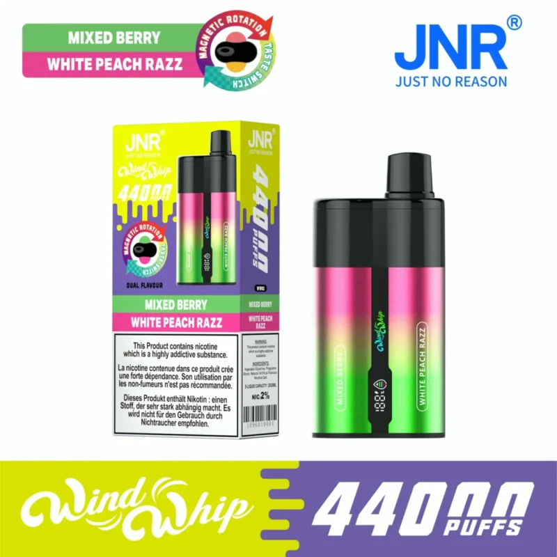 jnr wind whip 44000 44k puff-Mixed Berry White Peach Razz