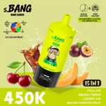Bnag Leader 450k Cola Ice Energy Drink Cherry Melon Passion Fruit Vape-enhet för engångsbruk