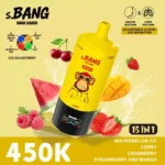 Bnag Leader 450k Vattenmelon Ice Cerry Cranberry Strawberry And Mango Engångsapparat för vattenpipa
