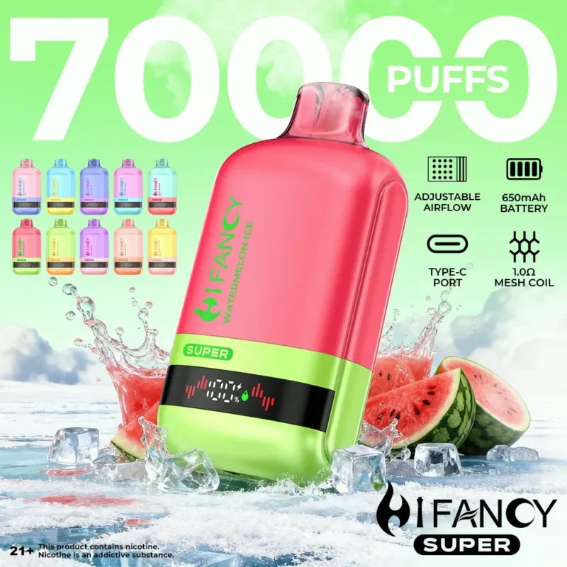 Hifancy Super 70k Vape-enhet för engångsbruk