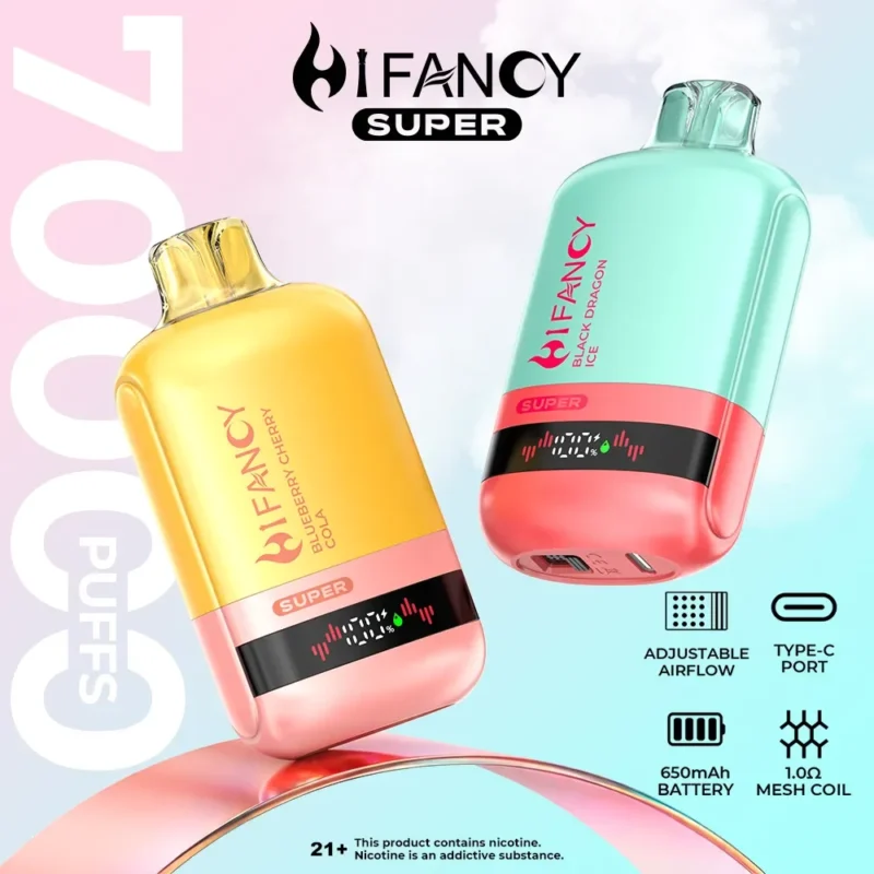 Hifancy Super 70k Vape-enhet för engångsbruk