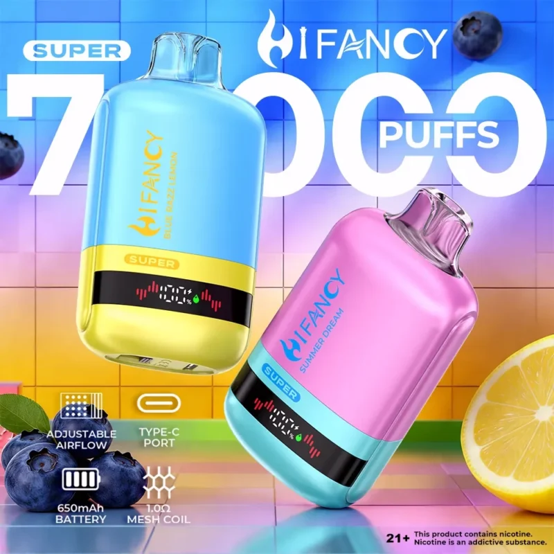 Hifancy Super 70k Vape-enhet för engångsbruk