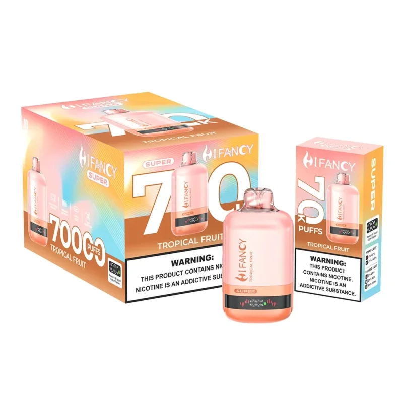 Hifancy Super 70k Tropical Fruit Vape-enhet för engångsbruk