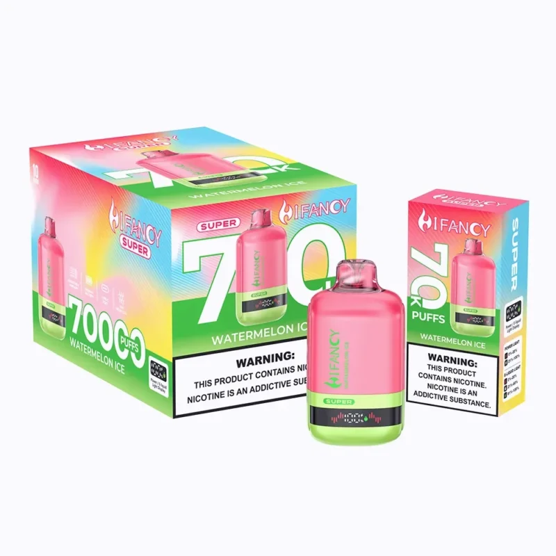 Hifancy Super 70k Watermelon Ice Vape-enhet för engångsbruk