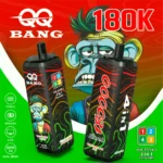 Qq Bang 180k 180000 Puffs Watermelon Icealoe Appleraspberry Lemonpeach Mango Disposable Vape Device